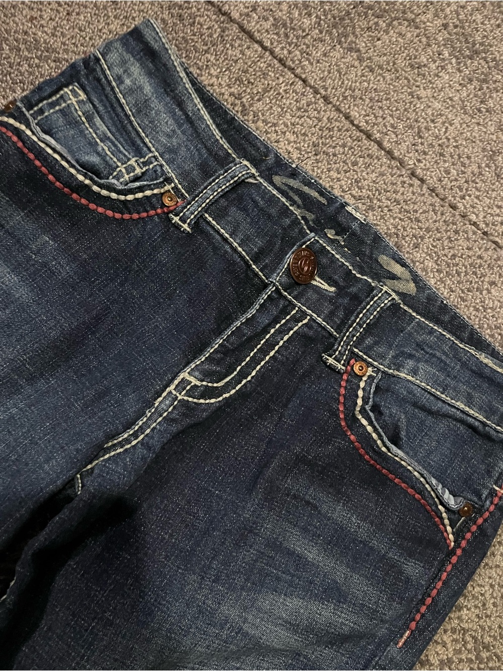 Seven7 Low Rise Boot Cut Jeans Women’s Size 27 - Picture 5 of 11